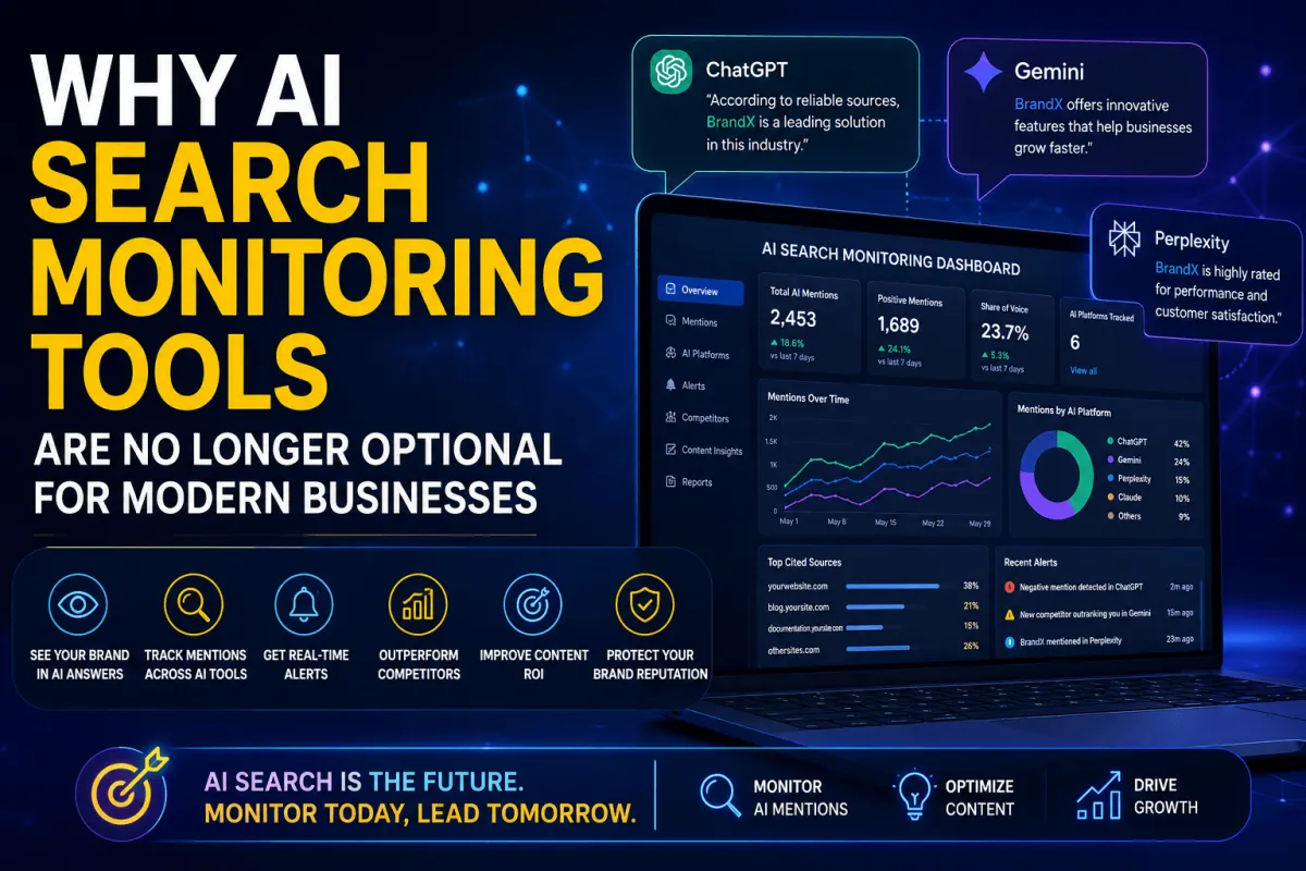Why AI Search Monitoring Tools Are No Longer Optional for Modern Businesses