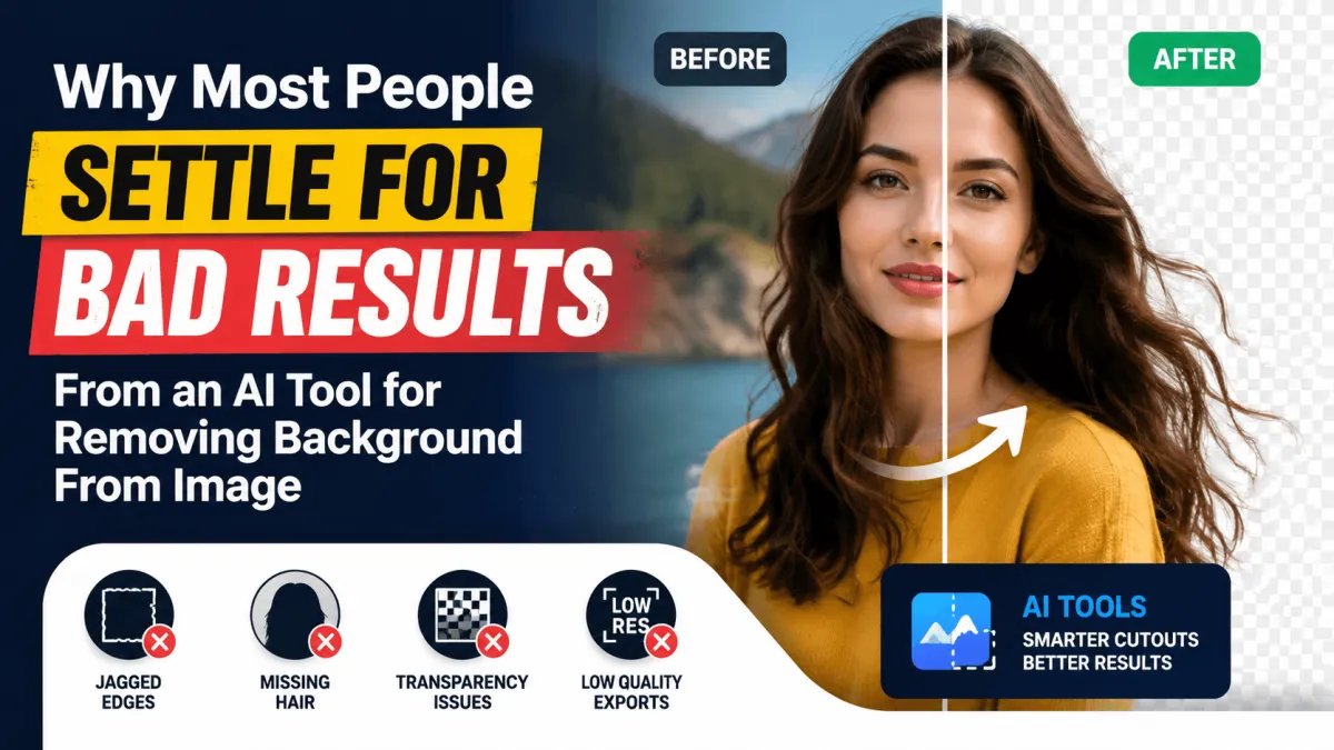 Why Most People Settle for Bad Results From an AI Tool for Removing Background From Image