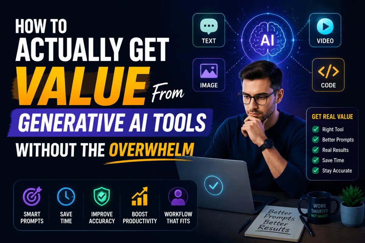 How to Actually Get Value From Generative AI Tools Without the Overwhelm