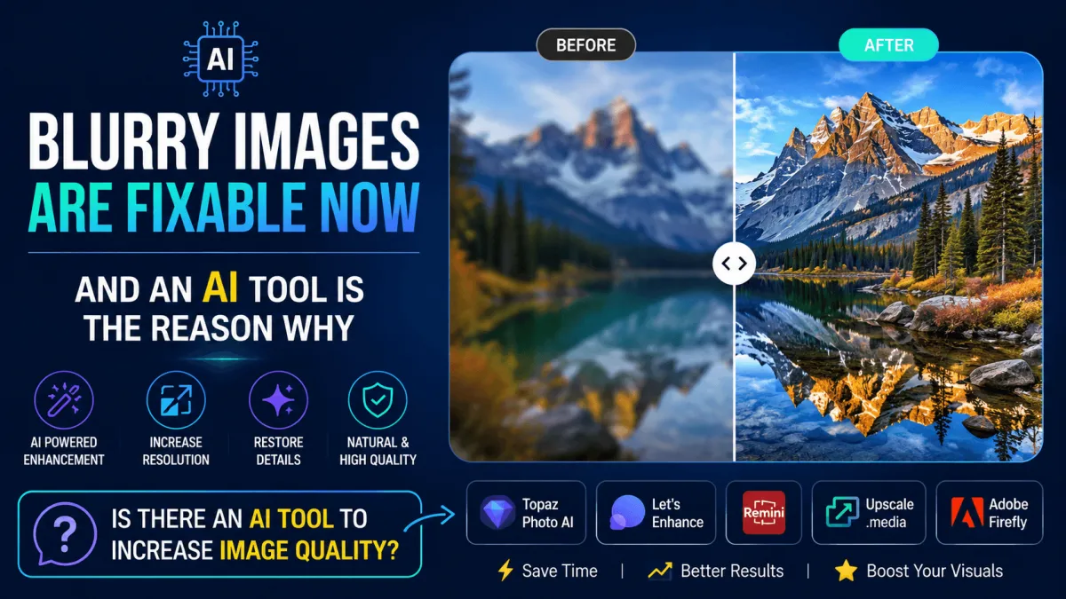 Blurry Images Are Fixable Now and an AI Tool Is the Reason Why