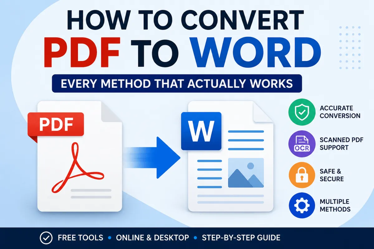 How to Convert PDF to Word: Every Method That Actually Works