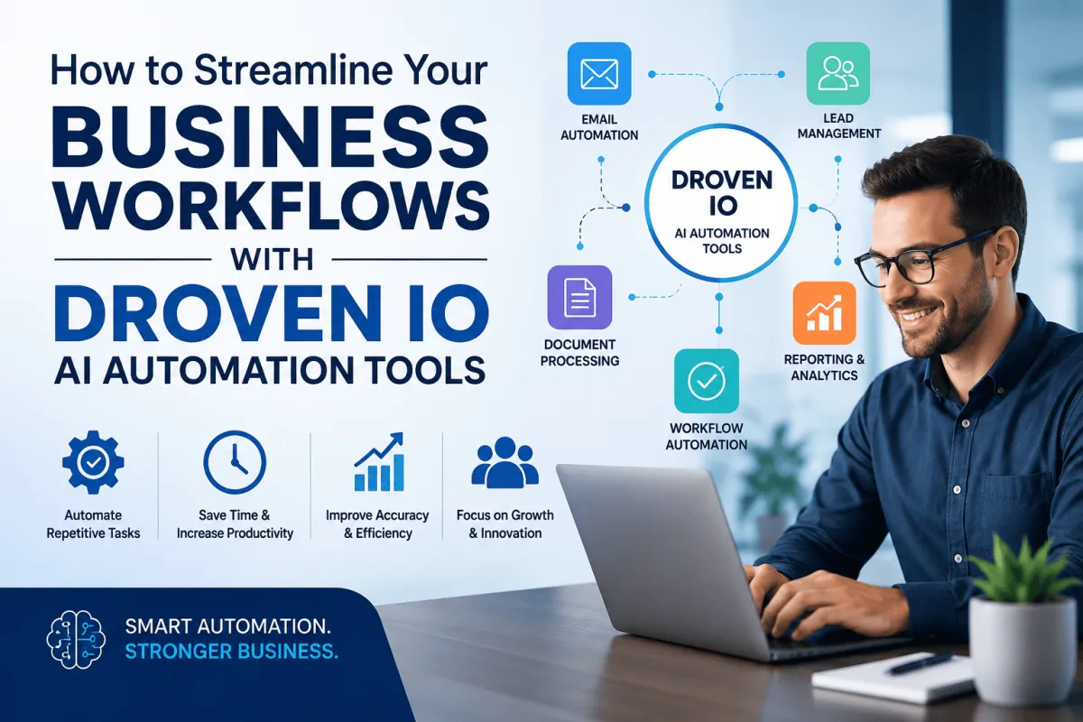 How to Streamline Your Business Workflows With Droven IO AI Automation Tools
